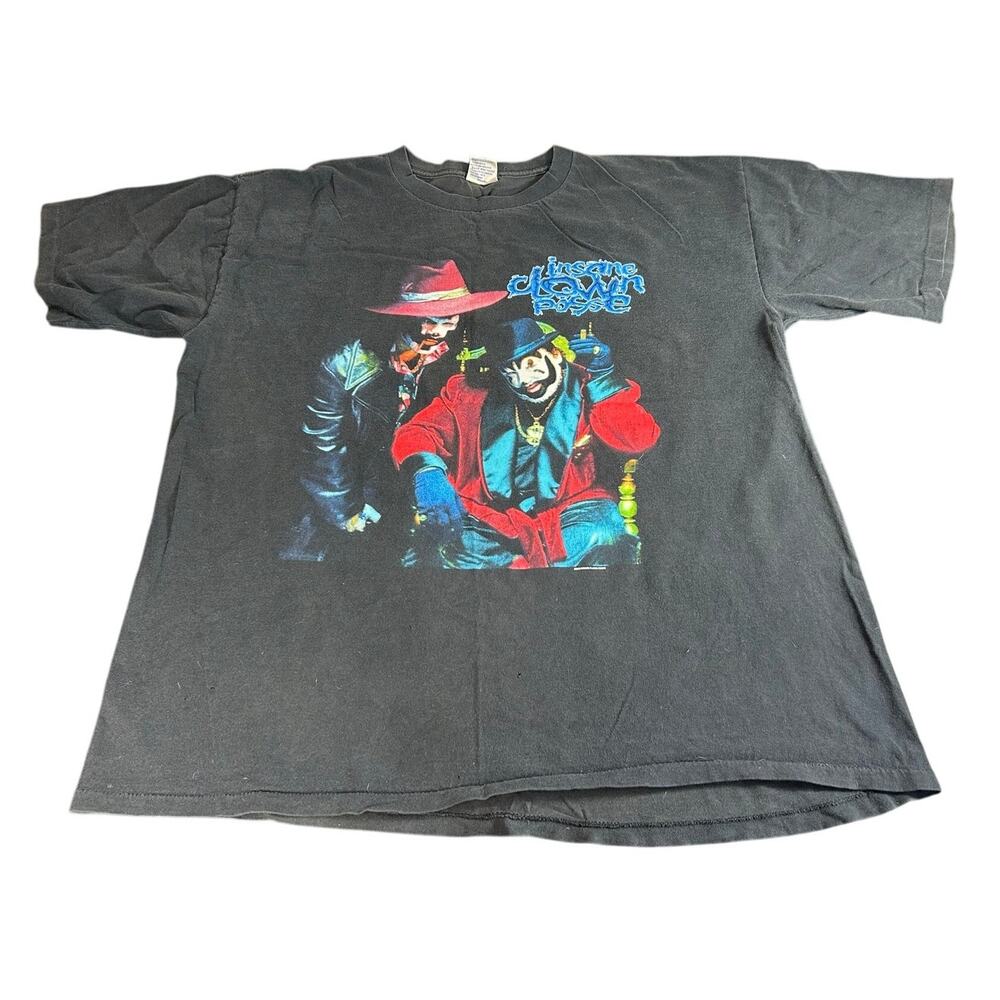 Insane Clown Posse 2000s Tour Tee Black Cotton Sz XL- Big Money Hustlas preowned